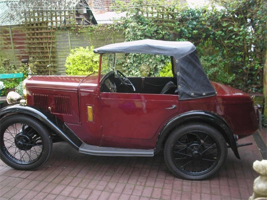 1931 Austin 7 boat tail for sale - side view
