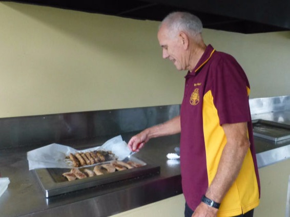 Even the bad weather couldn't spoil the bbq.