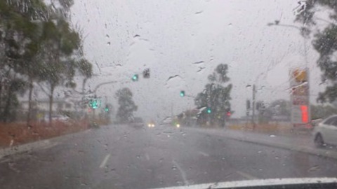 Drive to Camden in the rain