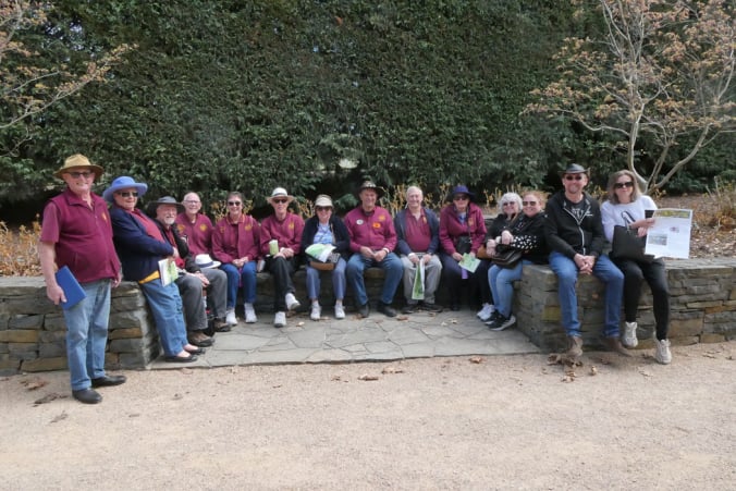 AMVC members at Mayfield Gardens