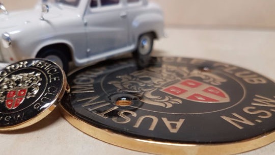Car badge for Austin Motor Vehicle Club of NSW