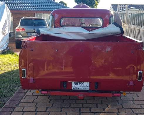 Rear of Standard Vanguard Ute